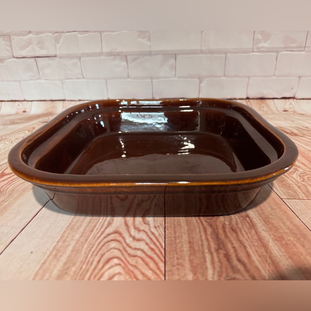 Vintage Sunbeam Electric Skillet Stoneware Replacement liner Midcentury‎ Brown